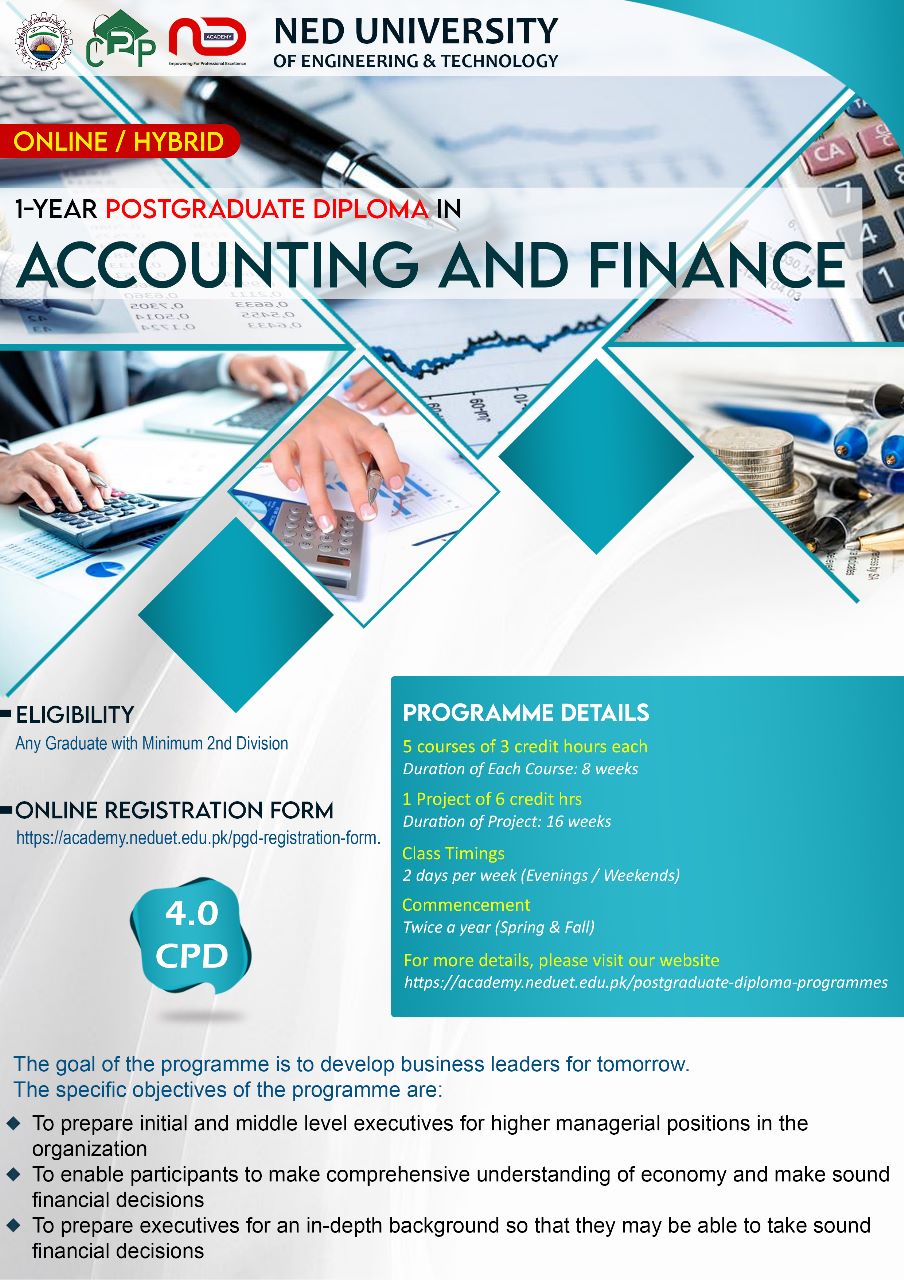PGD In Accounting And Finance NED Academy CCEE CMPP